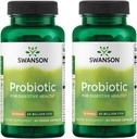 Swanson Probiotic for Digestive Helse GI Tract Immune Support reisende støtte 20 milliarder CFU med prebiotiske FOS 60 Veggie kapsler (kapsler) (2 pakke)
