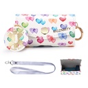 MGZNMTY Astma Inhaler Case, bære og reiseholder Case Kompatibel med Handy Inhaler for voksne og barn (ONLY CASE) (Raining Hearts)