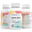 Boric Acid Suppositories for kvinner 600mg 30 Pack - Odor & Yeast Solution Boric Acid Suppository - Vaginal Suppository for PH Balance & Vaginal Helse - Vaginitis løsning for kvinner
