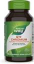 Naturens måte GTF kromium, glucosetoleranse Factor, støtter sunn glucosemetabolisme*, 200 mcg kromium per servering, 100 vegansk kapsler (Packaging May Vary)