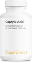Supersmart Caprylsyre Supplement 1350mg per dag (fra MCT olje) - Medium-Chain Triglycerider Saturert fettsyre - Oktansyre No-GMO & Glutenfri - 90 vegetariske kapsler