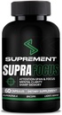 Nootropics Brain Support Supplement. 60 greve, for menn og kvinner. Brain Kosttilskudd for hukommelse og fokus med Lions Mane, Bacopa Monnieri, L Tyrosin. Mind Booster for fokus Supplement og minne.