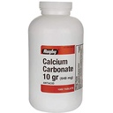 Kalsiumkarbonat 10 g (648 mg) - Antacid - 1000 tabletter
