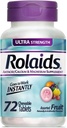 Rolaids Antacid Kalsium og magnesium Supplement Ultra Styrke Tabletter, Frukt 72 ea (Pack of 4)