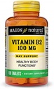Mason Vitaminer Mason Naturlig B2 100 mg tabletter, 100 greve