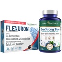 Renhetsprodukter Bundle - Flexuron Joint Formula + EverStrong Blå Tabletter - Styrke + Fleksibilitet Power Pack Flexuron (Krillolje, Hyaluronsyre + Astaxanthin) - EverStrong Blå (Muscle Matrix)