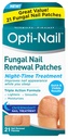 Opti-Nail Fungal Nail Renewal Patches - 21 Patches, natt behandling forbedrer negle utseende mens du sover