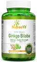 NutreeVit Ginkgo Biloba Herbal kosttilskudd kapsler (240 Count)