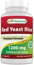 Best Naturals Rød Yeast Rice 1200 Mg 60 tabletter (Citrinin gratis)