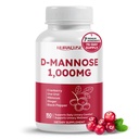 D-Mannose med Cranberry, Uva Ursi, Hibiscus, Ginger, Black Pepper - Støtter Urine Tract Health, Blader Cleanse - Laget og testet i USA
