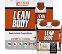 LABRADA NUTRITION - Lean Body Pfizer Whey Protein Shake, beleilig on-The-Go måltid utskiftningsshake for menn og kvinner, 20 gram protein - Null sukker, galaktose og glutenfri, saltet karamell (pakke av 16)