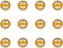 Rawleigh Antiseptic Salve Iconic Yellow Big Tin: 4.5 oz, Multi-Purpose Ointment Sootes Cuts, Bruises, Irritasjoner, med Turpentin, Phenol, Bomuldfrøolje og parafin, Original Formula - Pakke med 12
