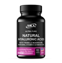 Naturlig hyaluronsyre Supplement 5X Sterkere Hydration piller fra ren Tremella Mushroom med vitamin C & Hibiscus - Hudtilskudd Anti krus Diett Kapsler - hår negler vitaminer