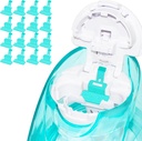 FireAnt Silikon Saline Pods påfyller tilbehør Kompatible med Navage Nasal Care, 16 pakke reusable silikon salt pads påfyller erstatninger, enkel operasjon (Light Blue 16 Packs)
