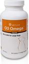 VetOne O3 Omega Soft Gel for store hunder - essensiell fettsyre støtte - Hud & Coat Supplement - 250 kapsler