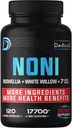 20:1 Noni Capsules 17700mg - Supplement for immune, muskel og dialyse støtte -10in1 Lagt Boswellia, Elderbær, Turmeric, Ginger & mer - 120 Vegan Capsules, Ikke-GMO & Glutenfri