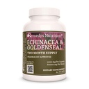 Remedys Ernæring Echinacea & Goldenseal 1000 mg, 60 Vegan Capsules Herbal Diett Supplement 2 måneders forsyning