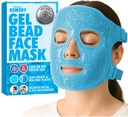 Perfect Remedy Face Ice Pack, Reusable Hot & Cold Ice Face Mask, Gel Compress for å hjelpe med puffy øyne og hjelpe i betingelser for svimmelhet, ansikts spa kjølemaske for kvinner og menn (blå)