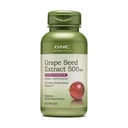 GNC Herbal Plus Grape frø ekstrakt 500mg Supplement, Extra styrke, vegetarisk, 60 serveringer