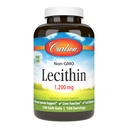 Carlson - Lecithin, ikke-GMO, 1200 mg, nervesystem og leverfunksjon, ublekt soya Lecithin, 100 Softgels