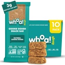 Who Dough Edible Cookie Dough Bars-sertifisert Ikke-GMO, Kosher og Glutenfrie Barer - Sunn Snack Foods - Plantebaserte Snacks laget med ekte ingredienser - Oatmeal Cookie Daugh - 10 Pack