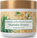 Manuka Honning Eczema Krem Moisturizing Lotion Fragrance Gratis For Psoriasis Relief - kløe, tørr hud Utslett Ointment - Hud Soothing Moisturizer - Kropp & ansiktskrem - barn og voksne 8oz
