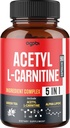 Acetyl L-karnitin Supplement - 2600mg 3 måneder - blandet med Alpha Lipoic Acid, Grønn Te, Grønn Kaffebønner & bringebær ketoner - Minne & Helse Helse Støtte, Ikke-GMO - 90 Vegan Kapsler