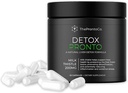 Pronto Liver Detox Supplement - Melk Thistle Extract 200 mg, Liver Cleanse & Support piller, Detox Formula for lever helse, 50 kapsler