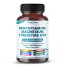 Benfotiamin med magnesium og coenzym Q10 - støtter nerve helse, cellemessig helse og øye helse - laget i USA- 150 kapsler