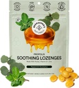 Beekeeper 's Naturals Soothing Mint Eucalyptus Cough Drops, Immun støtte med vitamin D, sink og propolis, kjøling og throat Soothing Lozenges, 14 Ct