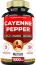 Cayenne Pepper Supplements med gurkemeie Curcumin Root, Berberine HCl, Ceylon Cinnamon Bark & mer - 90 Kapsler - Støtte Digestion helse, immunsystem og kroppsbalanse