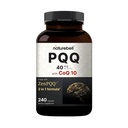 NatureBell PQQ 40mg Per Serving med CoQ10, 240 kapsler Active Pyrroloquinoline Quinone, svært biotilgjengelig ZenPQQ+ Formula – fremmer hjerte, hjerne, og Mitokondrial helse – ikke-GMO