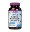 Blåbonnet Ernæring Kalsium Magnesium Plus Vitamin D3 Jordsweet, Bein Helse & Muskel Avslapping, Soja-fri, Glutenfri, Kosher Certified, Smørefri, 90 Vanilla Flavored Chewable Tabletter
