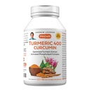 ANDREW LESSMAN Turmeric 400mg - 120 kapsler - 95% Curcuminoids som Fosfolipid Complex for optimale fordeler og absorpsjon, høy potens standardisert ekstrakt, liten lett å svelge kapsler