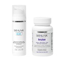 Skinuva® Scar (1.7 oz) & Bruise (14 kapsler) - Avansert silikonkrem formulert med vekstfaktorer og Homeopatisk Bruise Remedy Formulert med Arnica, Bromelain & Sink