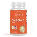 Omega 3 | 1000 mg | Fiskeolje | Fettsyrer | EPA & DHA | Ikke-GMO | 60 Softgels