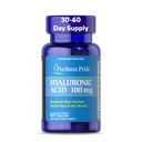 Puritans Pride Hyaluronsyre 100 mg, kosttilskudd for hudhydrasjon, 60 Rapid release kapsler