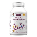 ANDREW LESSMAN Acetyl L-karnitin 400 mg - 360 kapsler - Støtte for nervesystem, fett og energimetabolisme, sunn hjernefunksjon, sunn blodflyt til hjernen. Lett å kaste kapsler.
