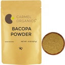 CARMEL ORGANICS Bacopa Monnieri/Brahmi pulver | 8 Ounce eller 0,5 Lb/ 227 Grams (pakke på 1) | Naturlig og ren Bacopa pulver ikke-GMO | Ingen tilsatt preservativ