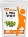 BulkSupplements.com Alfalfa Ekstrakt pulver - Alfalfa Supplement, Grønn Superfood pulver - Vegansk & Glutenfri, Grønn Kosttilskudd - 500mg per servering, 1kg (2,2 lbs) (Pack of 1)