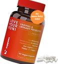 Vaginal probiotika og prebiotika for kvinner - støtte Vaginal helse og pH-balanse - Kvinneprobiotika for bakteriell vaginose - Kvinne & Vaginal omsorg - 60 Kapsler