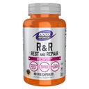 NÅ Mat idrettsnæring, R&R hvile og reparasjon, gjenoppretting*, fremmer hvilefull søvn*, bevarer lean masse, reduserer post-workout Soreness*, vegansk, NGMO, 90 Veg Kapsler