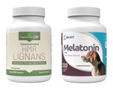 Lignaner for livet & K9 Select Pet Care Bundle - HMR Lignans 20mg, 90 kapsler - Melatonin & 3mg, 120 Peanut Butter Flavored Tabletter - Multivitamin Hunde Velvære Supplementsbehandlinger - Medium størrelse Hunde Avledet