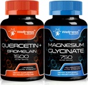 WELLNESS LABSRX Quercetin med Bromelain | Magnesium Glycinate Kapsler