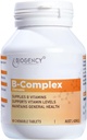 B-kompleks kosttilskudd - Inneholder alle B-vitaminer inkludert B12, B1, B2, B5, B6, B7, Folinsyre for energistøtte Stress Relief Immunitetsforbedring, 1 pakke 60 tabletter
