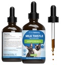 Kjæledyr velvære Melk Thistle for katter - Økologisk Melk Thistle, støtter sunn leverfunksjon og avgiftsfrigjøring - Vet-formulert Herbal Supplement - 4 oz (118 ml)