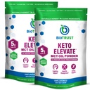 BioTrust Keto Elevate – C8 MCT oljepulver – Ketogen MCT kaffekremer, keto kaffekrem – ren energi, mental fokus og klarhet – 100% Caprylsyre MCT pulver, ikke-GMO (uovertruffen, 40 serveringer)