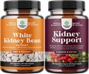 Bundle av naturlige hvite nynorskbønner ekstrakt - Digestive helse diett Fiber og trening kosttilskudd for menn og kvinner og nyre støtte Cranberry Supplement for Bladder Helse
