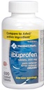 Medlemmer Mark Ibuprofen Coated tabletter 200 mg smertefri feber Reduser, 1 flaske, 600 tabletter