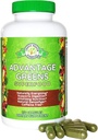 Fordel Greens Superfood - Energipromoter - Hvetegras, Barley Grass, Spirulina, Spinat, Klorella, Beets, Kale Supplement (150 Cap)